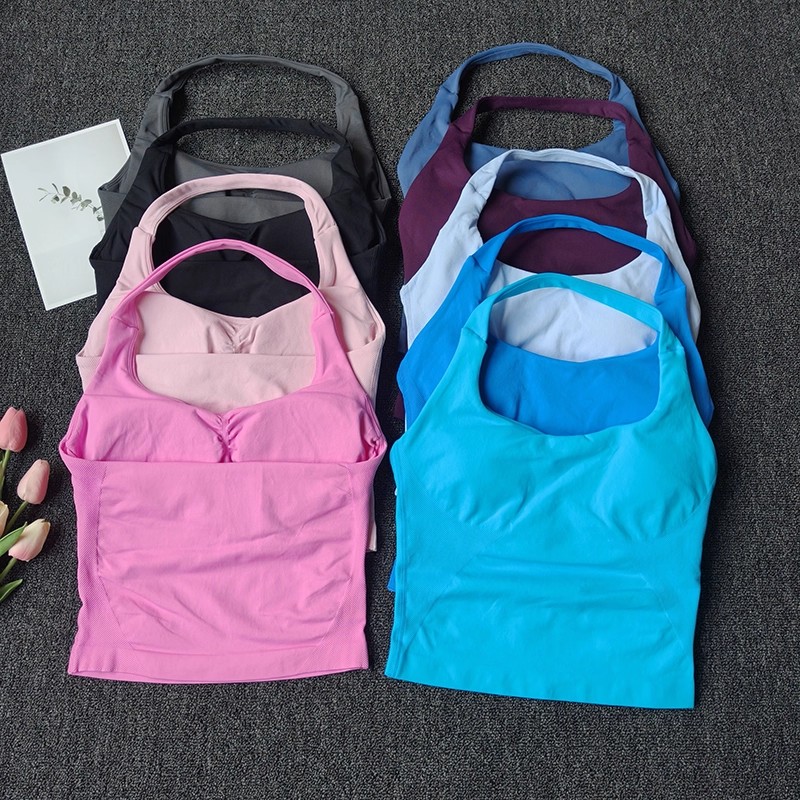 Suspender Tank Top - Top Halter sin costuras para mujer,