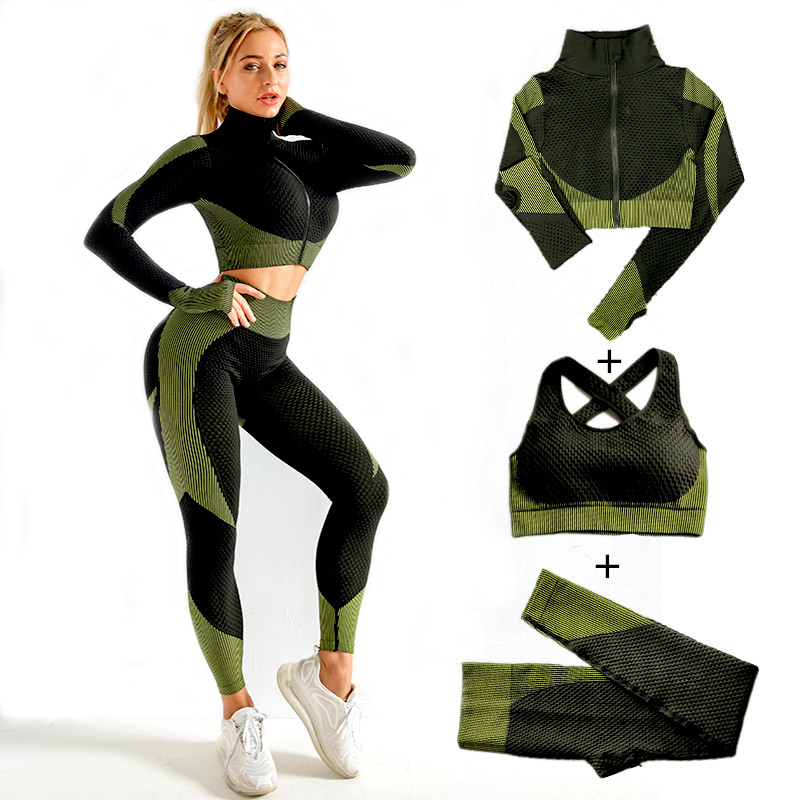 Compression Long Pant - Conjuntos de Yoga sin costuras para