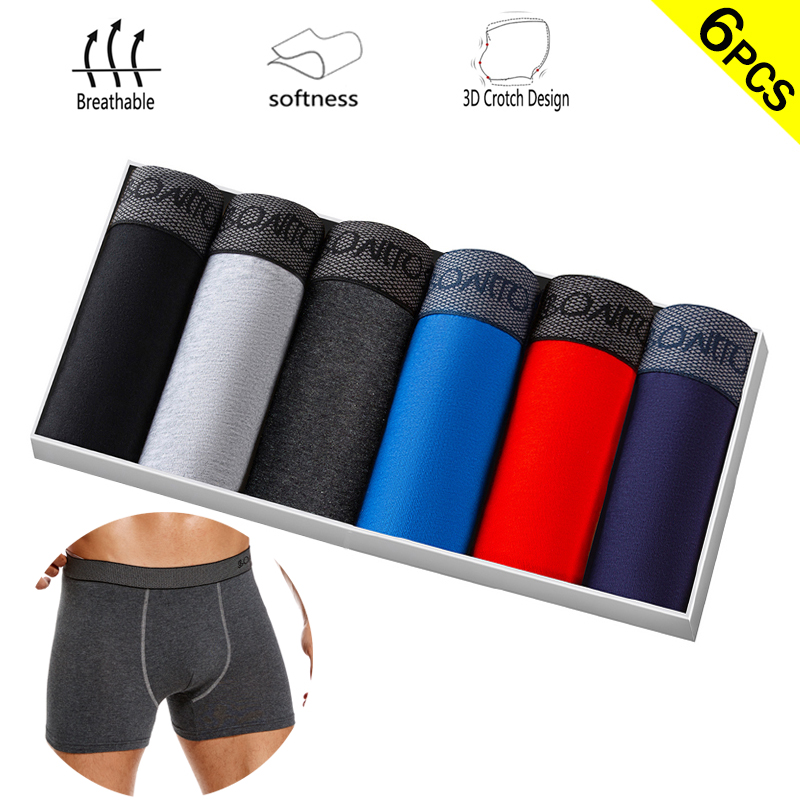 Boxer Shorts Modal - 6 unids/pack calzoncillos Boxer de Color