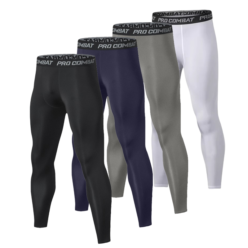 Compression Long Pant - Medias de compresión de Color sólido