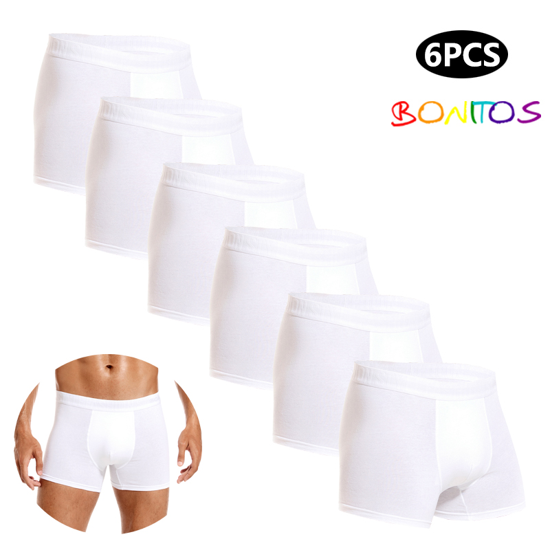 6 uds bragas blancas para homb - Boxer Shorts Modal reseña y precio